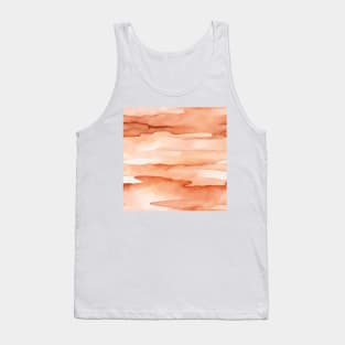 Peach Fuzz Monochrome Watercolor Art Tank Top